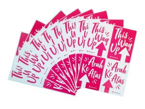 EasyParcel This Way Up Label Sticker (50 Sheets)