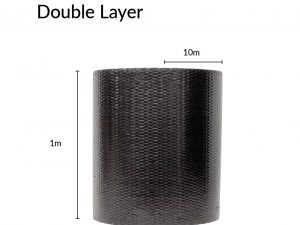 EasyParcel Black Bubble Wrap 1m X 10m - Double Layer