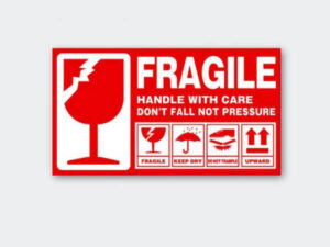 Fragile Sticker 9x5cm
